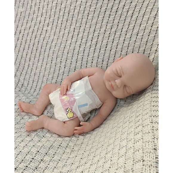 40cm Sleeping Baby 2kg Full Platinum Silicone Eyes Closed Reborn Baby Doll GIRL - Picture 6 of 16